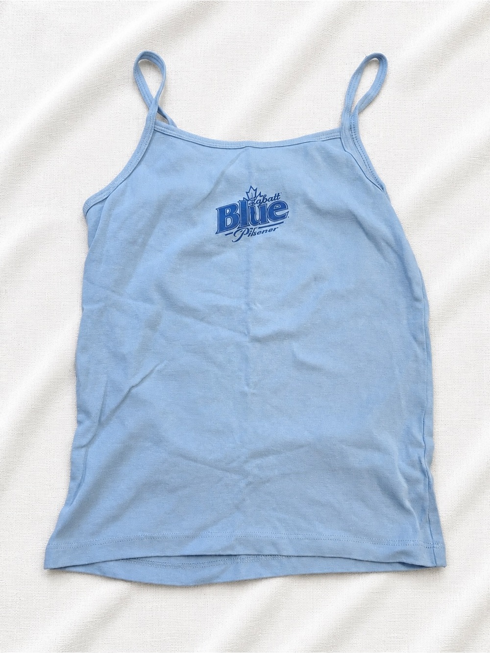 Labatt Blue Pilsener Tank Top XL Koala Made in USA Light Blue